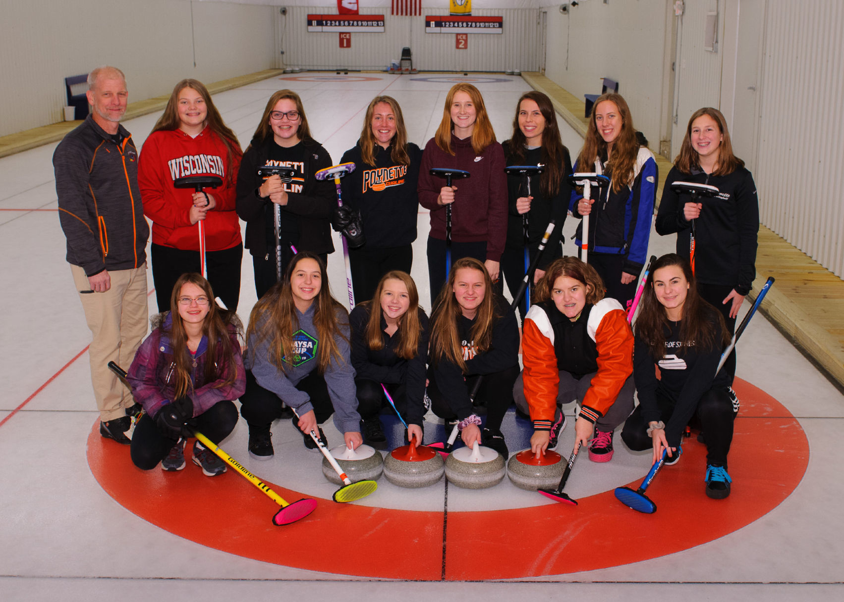 Poynette girls curling